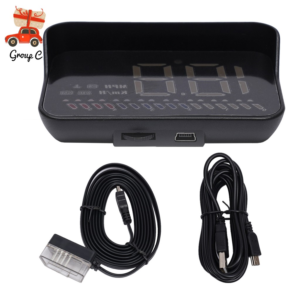 Universal Digital Car HUD GPS Speedometer with Overspeed Alarm