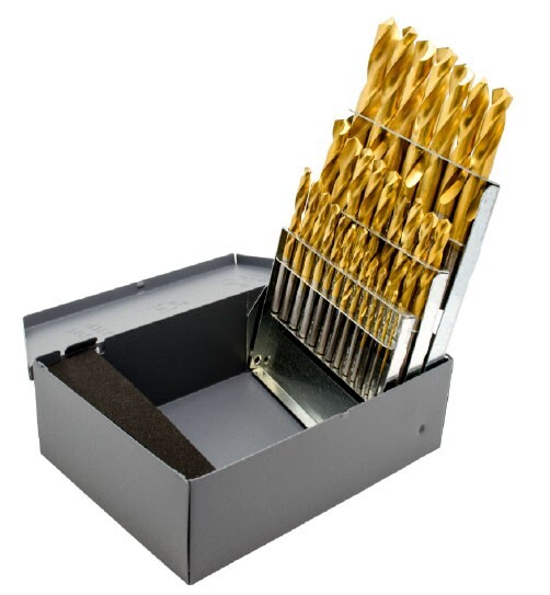 Letter Size Drill Bit Set, A - Z, HSS, Jobber Length Michigan Drill USA