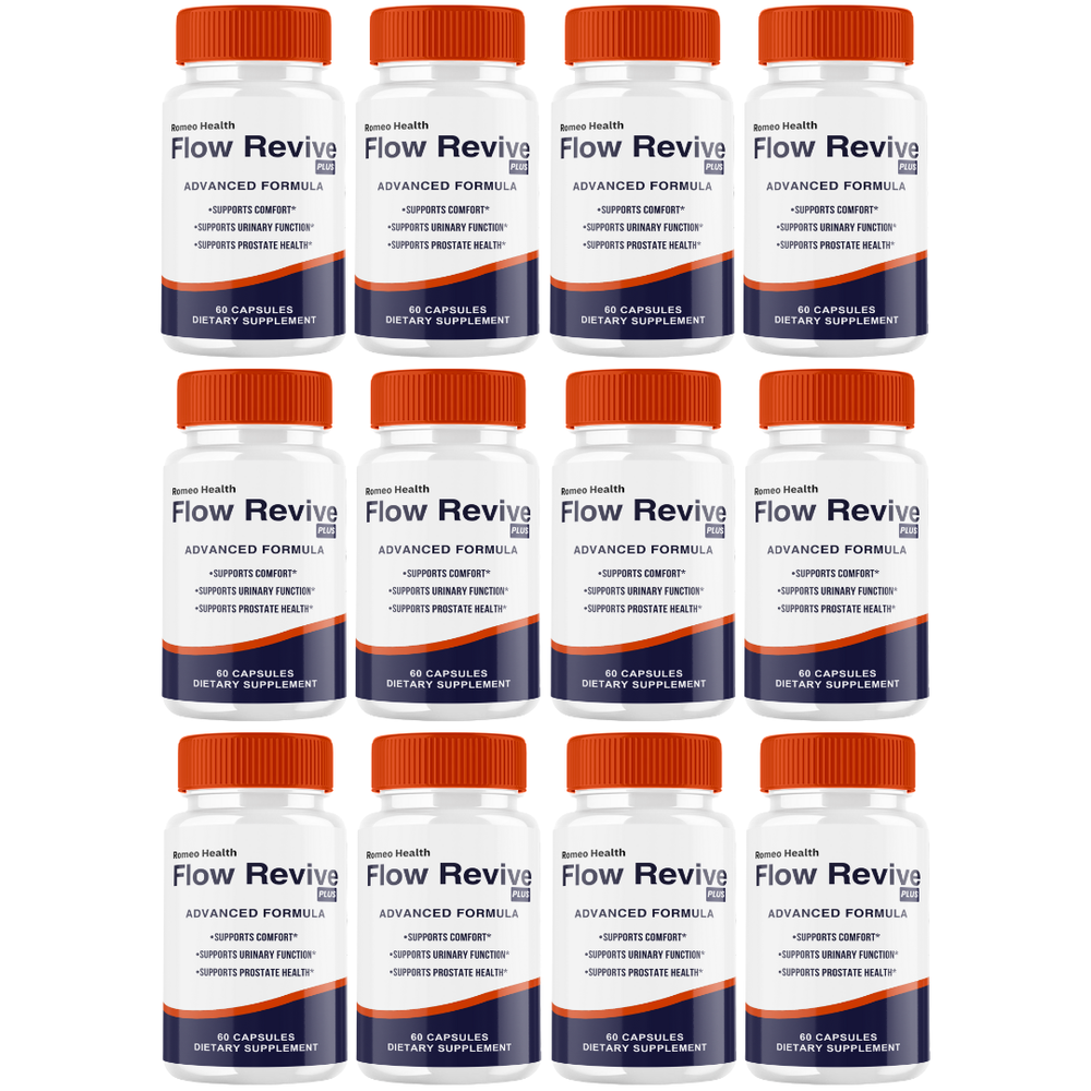 Flow Revive Pro Supplement for Men – FlowRevive Advanced Formula (12 Bottle)