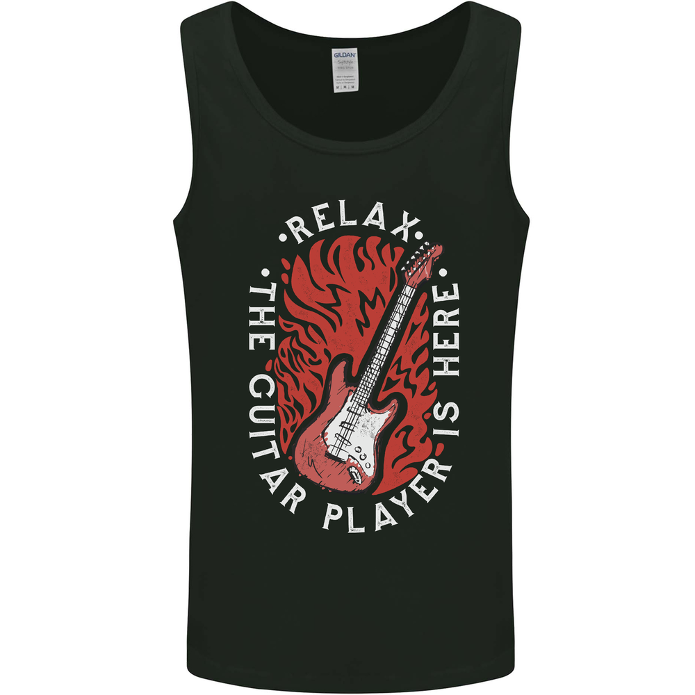 Here Comes the Guitar Player Guitarist Mens Vest Tank Top