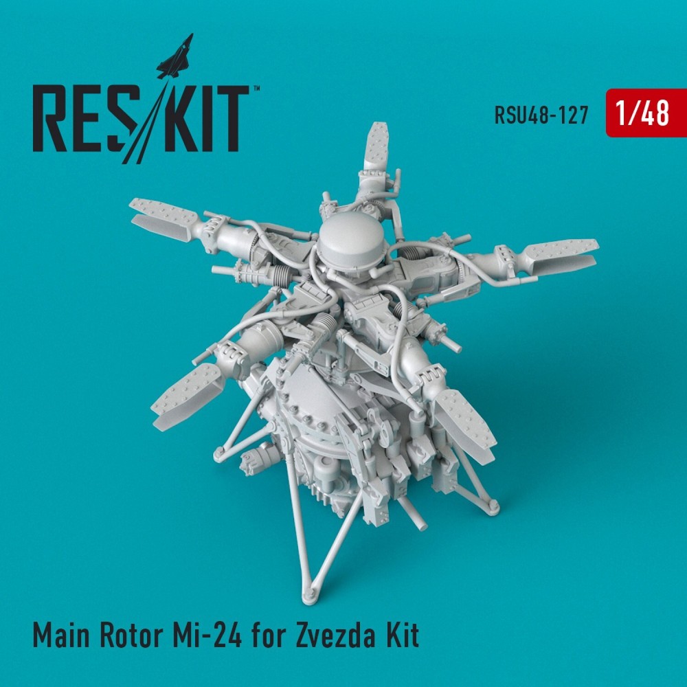 ResKit RSU48-0127 Scale 1:48 Main Rotor Mi24 for Zvezda kit for plastic model