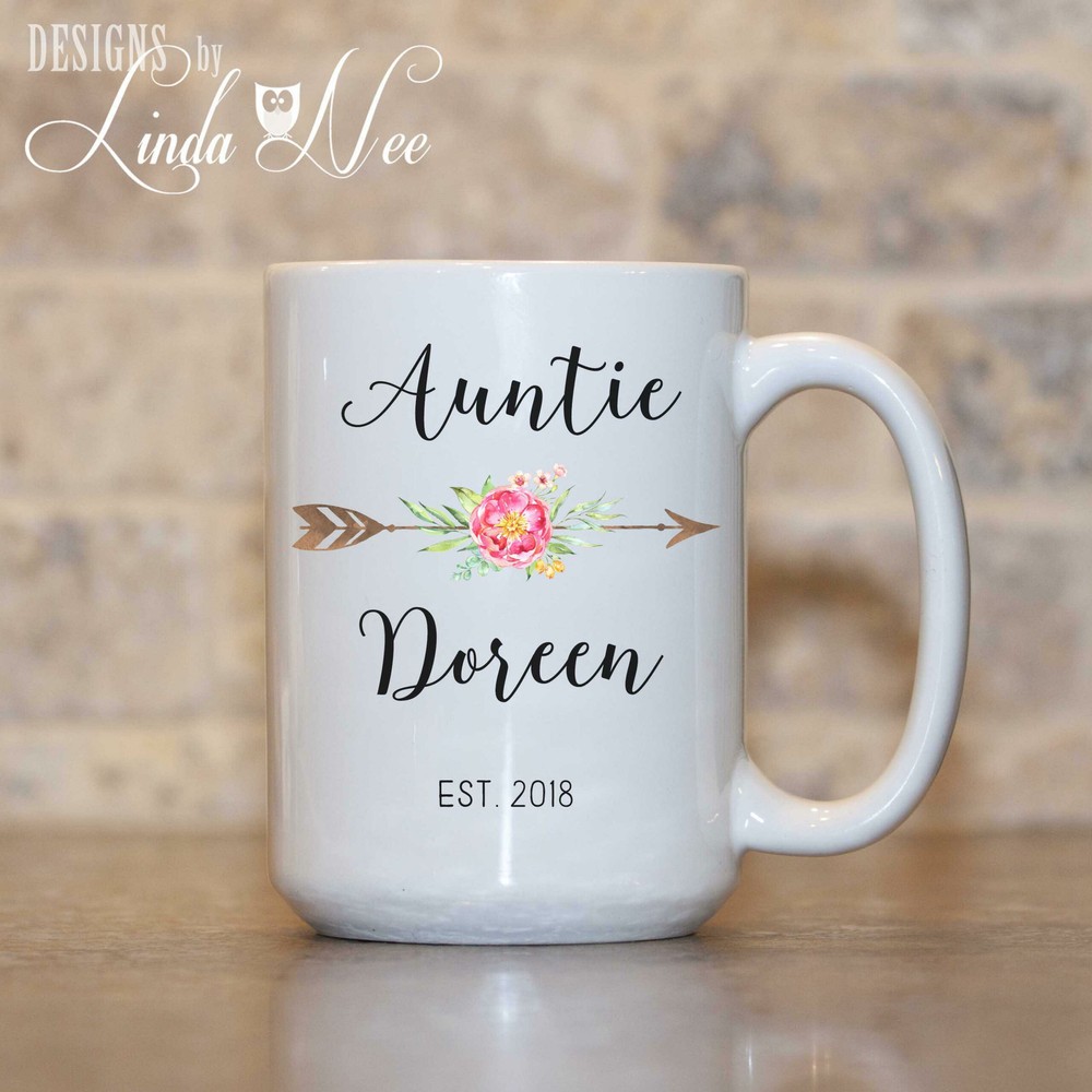 Auntie Mug Personalized Auntie Mug Gift For Auntie Auntie To Be Mug Sister Baby