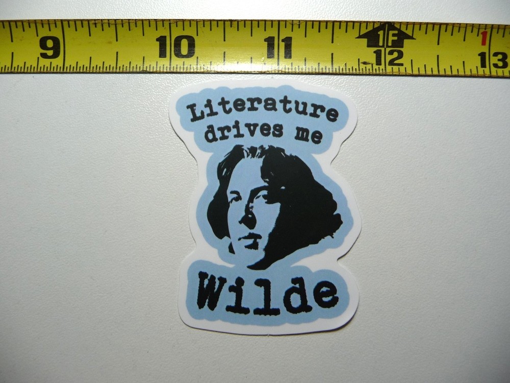Witty Oscar Wilde Literature Parody Decal Sticker for Book Lovers