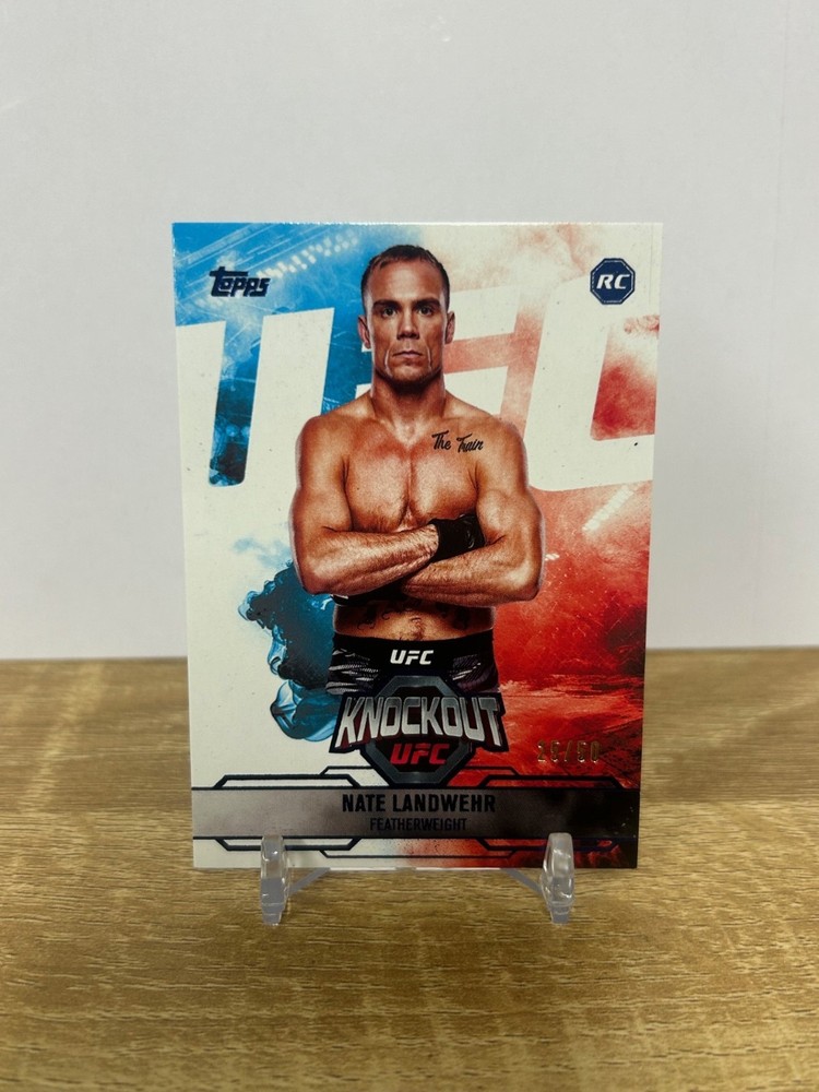 2025 UFC Topps Knockout Nate Landwehr GOLD PARALLEL Rookie Card 25/50