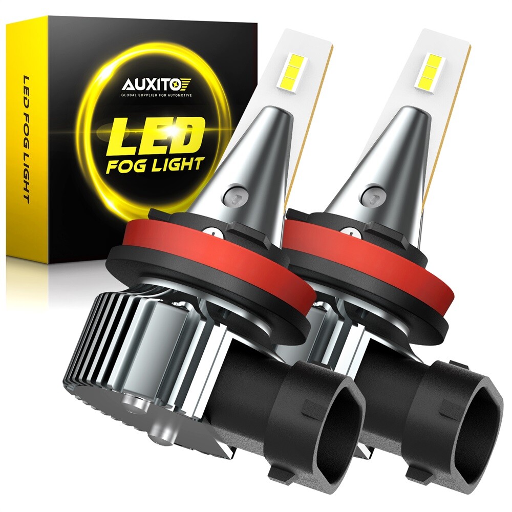 2X AUXITO H8 H16JP H11 LED Fog Light Bulbs White 6000K Bright Driving DRL