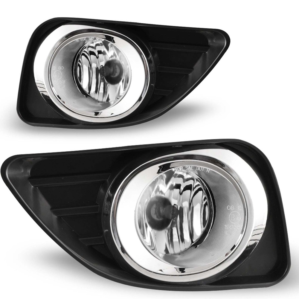 Halogen Fog Light Kit With Clear Lens For 2010-2011 Toyota Camry