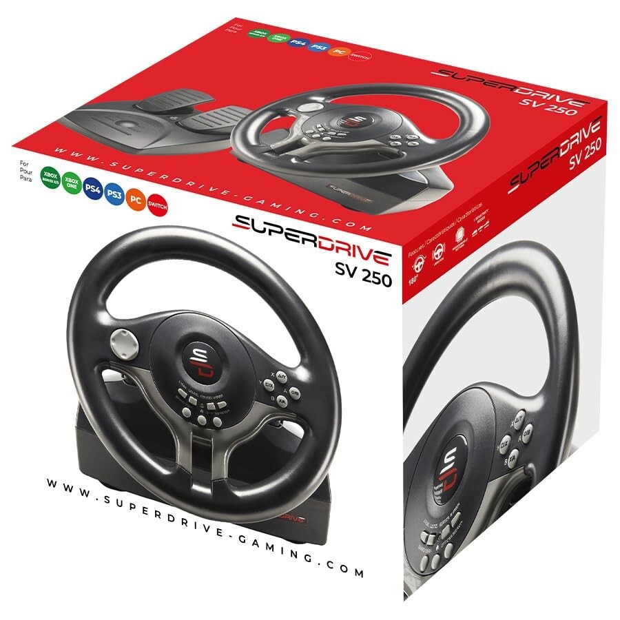 Xbox PC Steering Wheel Racing Gaming Simulator Pedal Set Driving