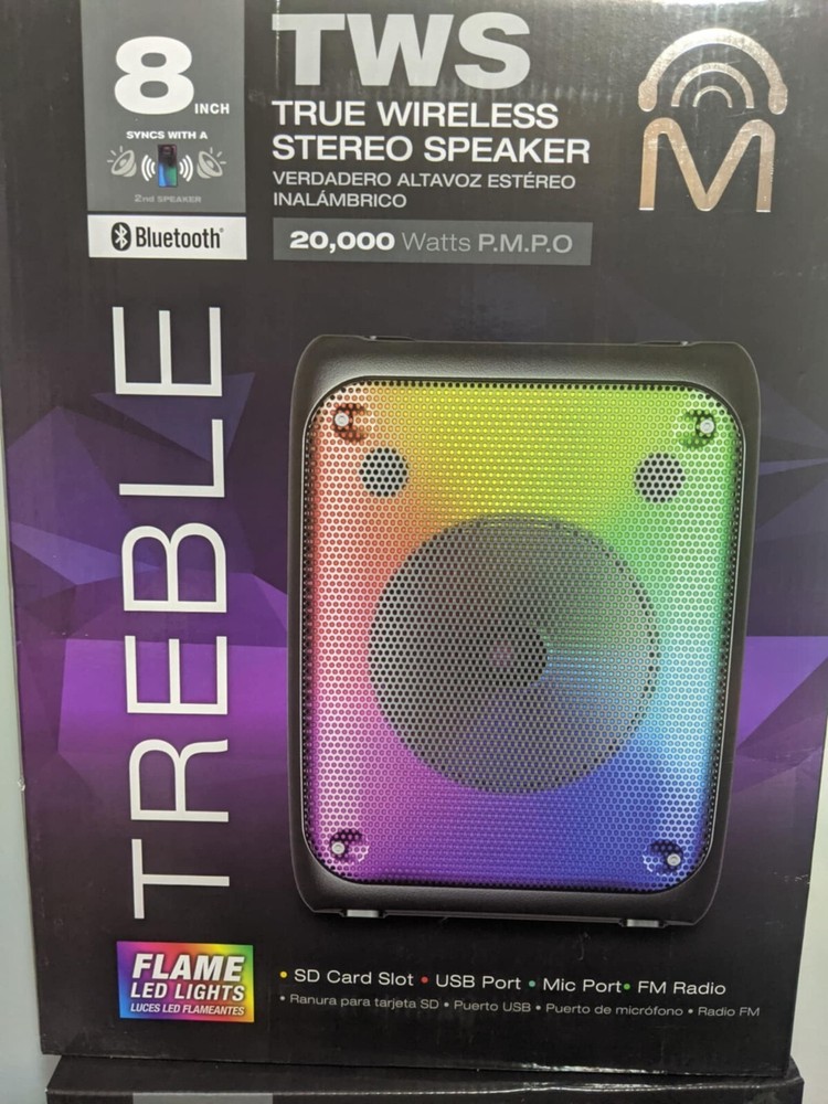 20000W Portable Bluetooth Speaker with Woofer Bass Sound System for Party