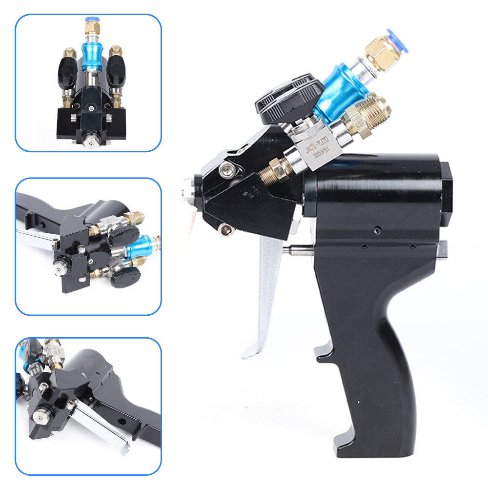 Black P2 PU Foam Spray Gun Upgrade Polyurethane Air Purge Spray Gun US Shipping
