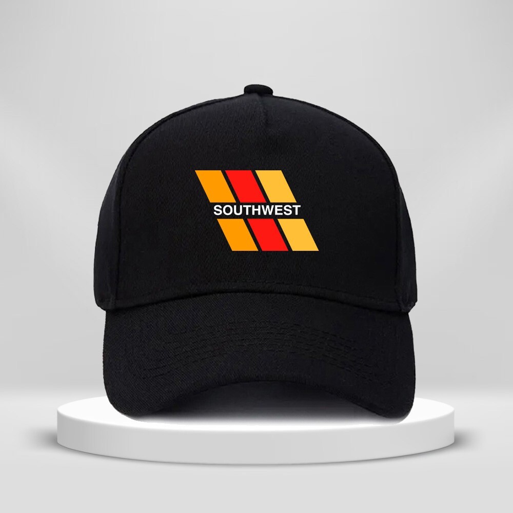Southwest Airlines Logo Print Hat 5-Panel Baseball Cap Unisex Adult