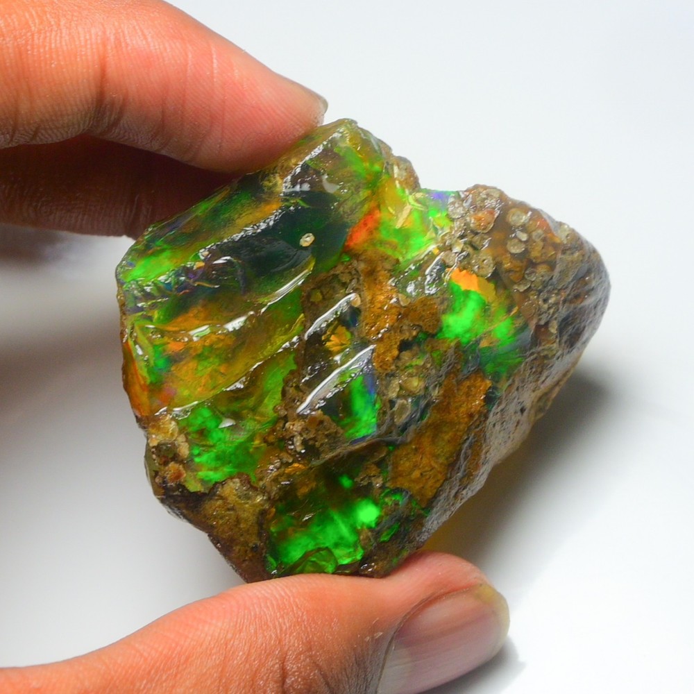 HUGE 257.20 Cts Natural Ethiopian Opal Rough - Multi Fire Welo Opal Raw Crystal