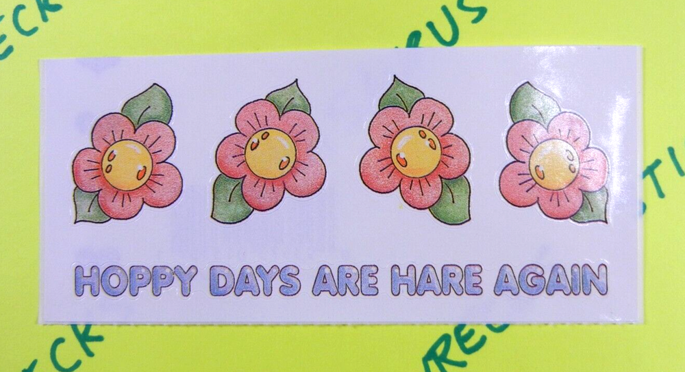 Provo Craft Hoppy Days Spring Flowers Stickers Sheet