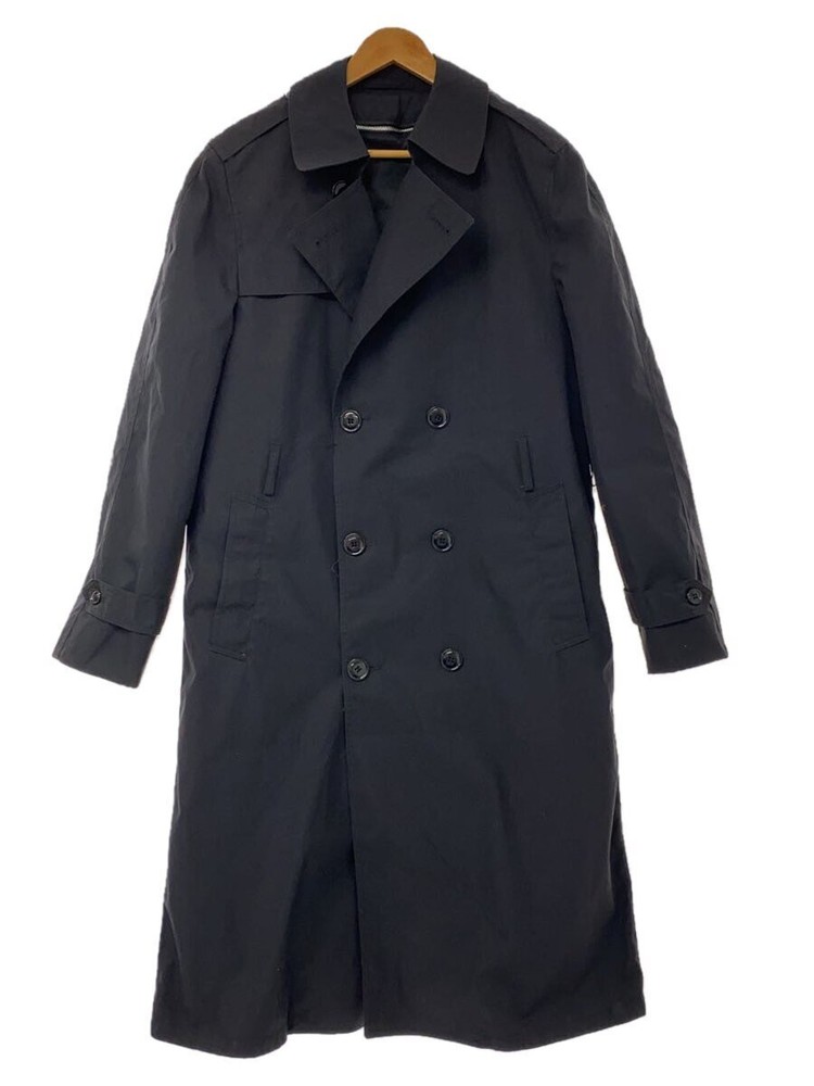 Us.Navy Trench Coat/38/Cotton/Blk/Plain/8405-01-308-8692 123
