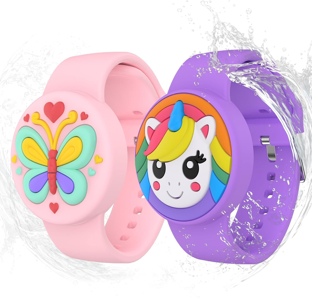 Waterproof Adjustable Kids Airtag Bracelet with Cartoon Design for Secure Comfort