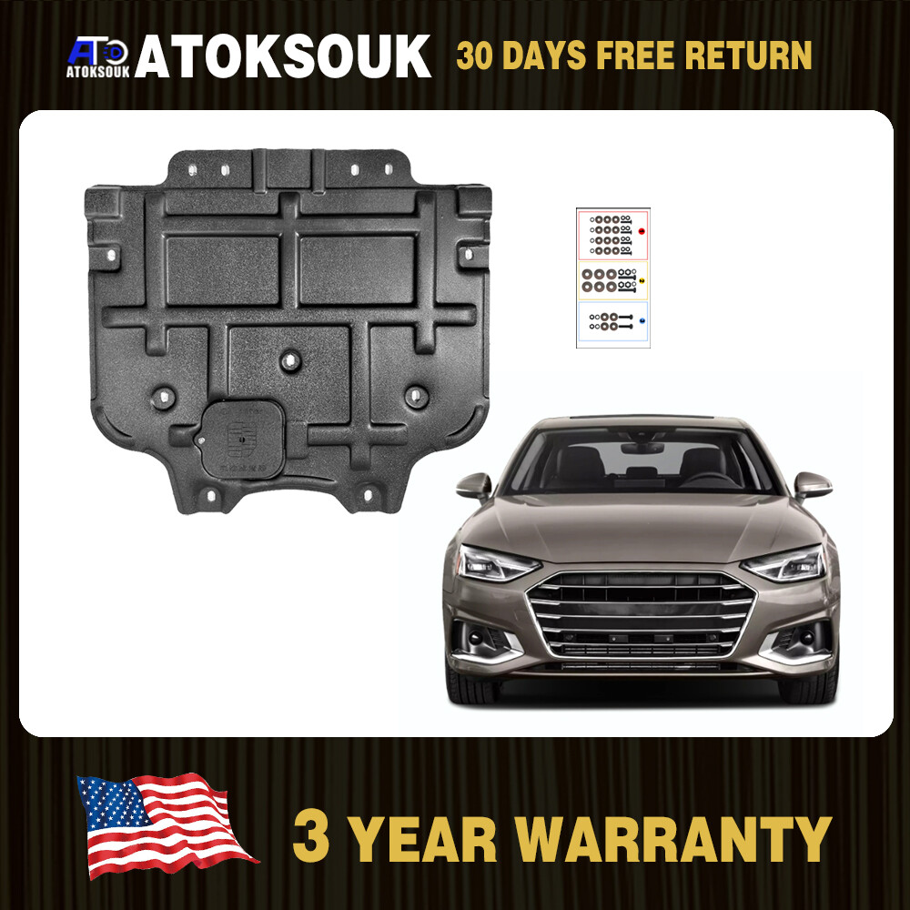 Rear Engine Splash Shield For 2017-2024 Audi A4 S4 Lower Under Engine Cover