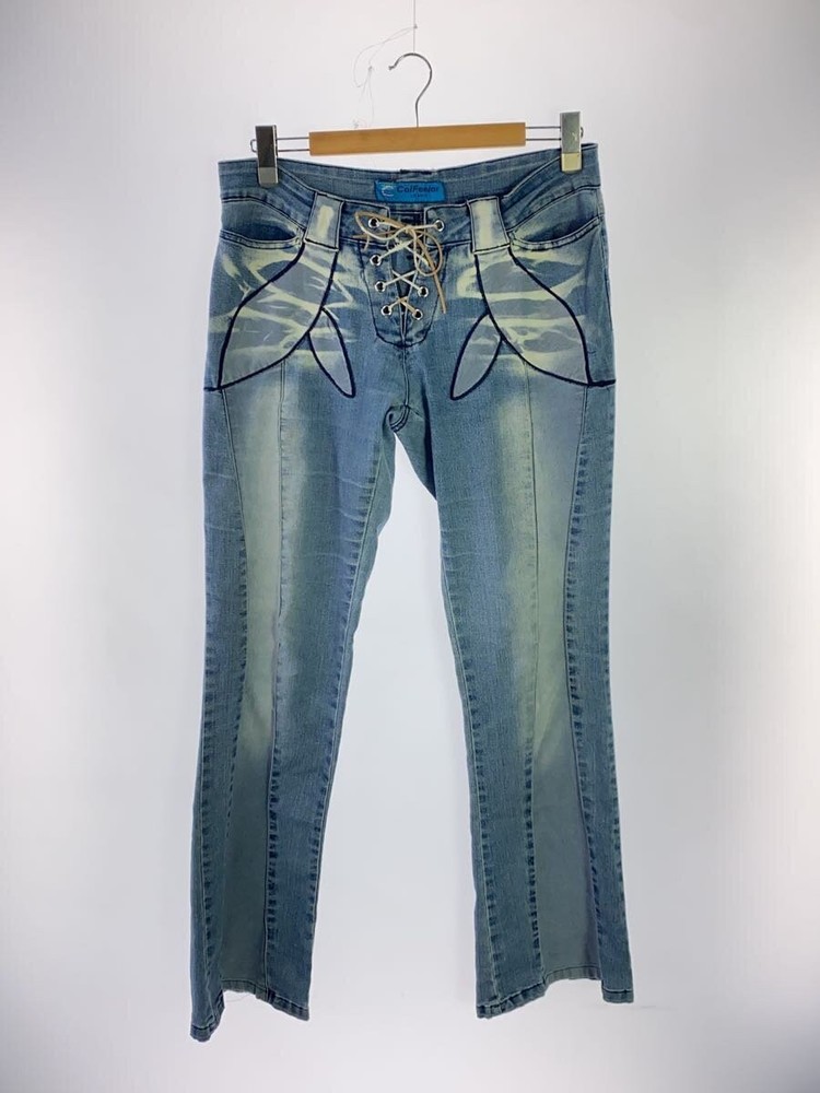 Y2K/Colfeelor/Lace-Up/Boot-Cut Pants/Idg 858