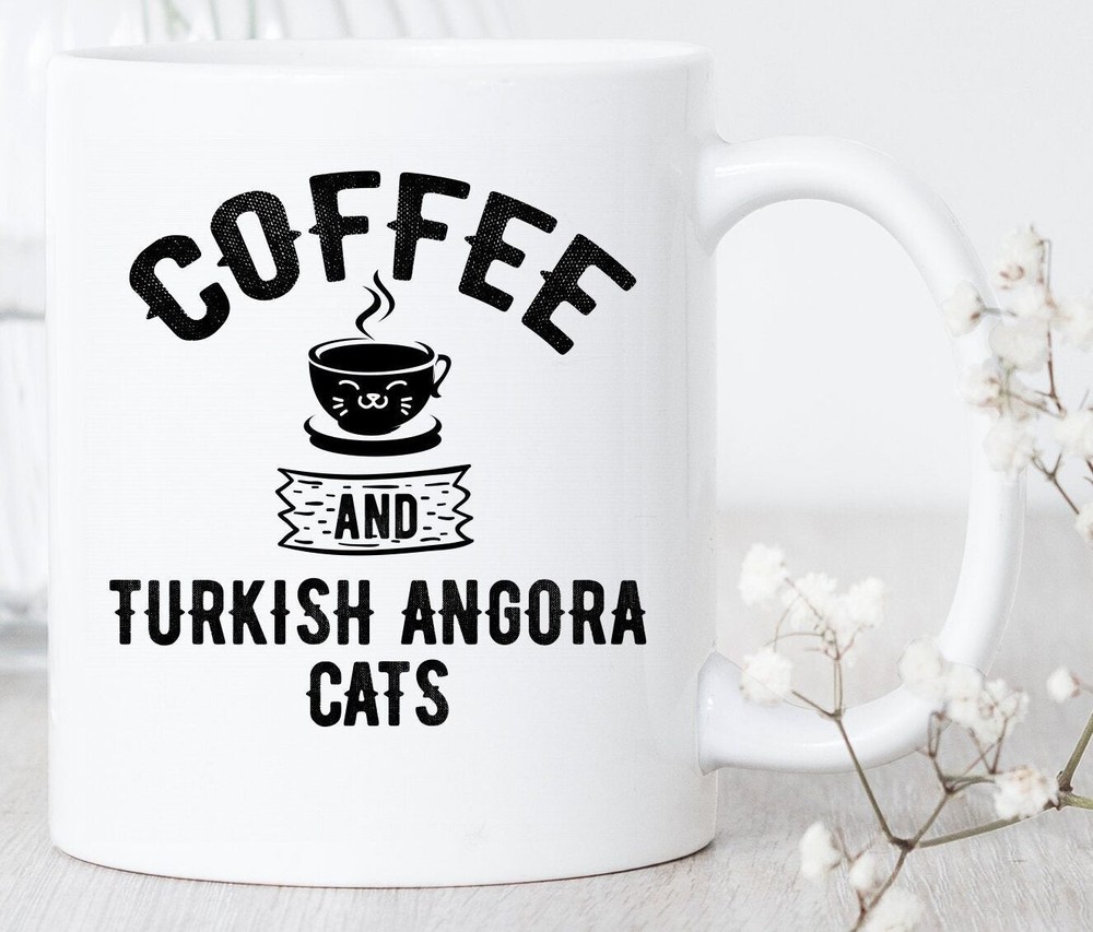 Coffee And Turkish Angora Cats Mug Angora Cat Mug Angora Cat Gift Turkish Angora