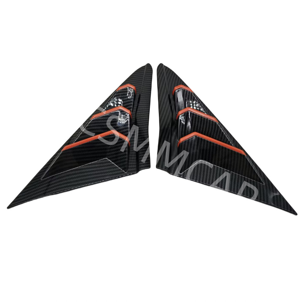 Fit For Honda Civic Hatchback 2016-2021 Trim Rear Side Vent Louver Cover Decor