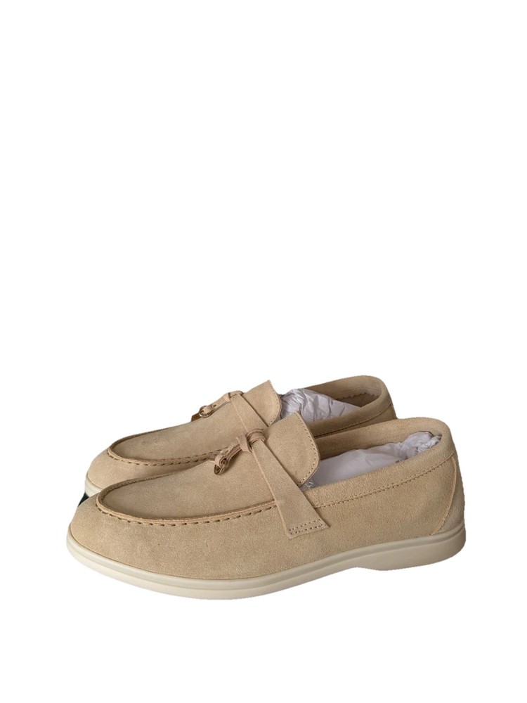 Loro Piana Summer Charm Walk Sandstone Women’s 38  EU Sandstone Loafer Shoes
