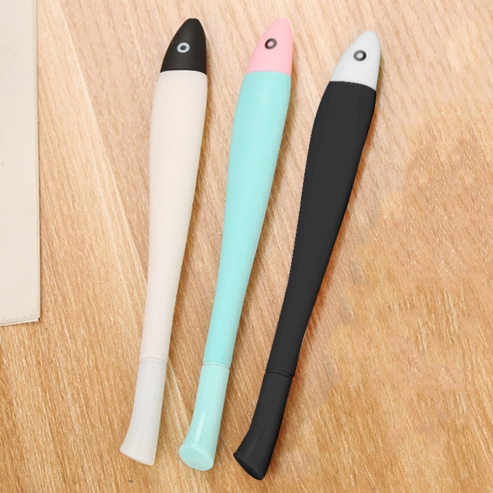 Small Fish Shaped Neutral Pen Back To School Season Retractable Ballpoint Pen-image