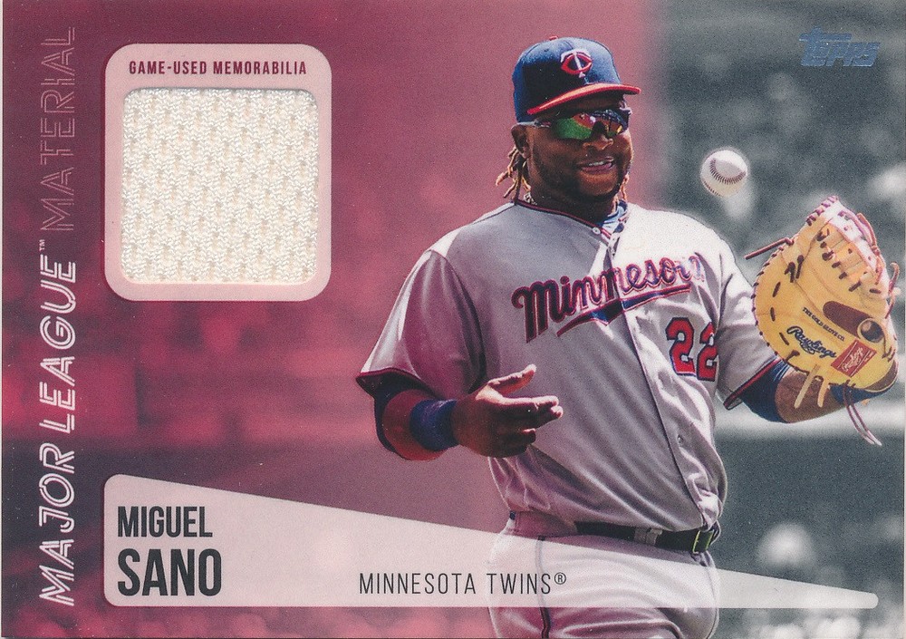 2019 Topps Major League Materials #MLMMS Miguel Sano S2 Jersey