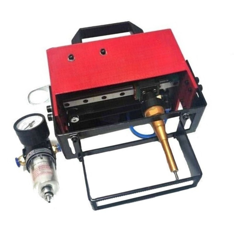 100*20mm Portable Pneumatic Dot Peen Marking Machine For VIN Code Chassis Number
