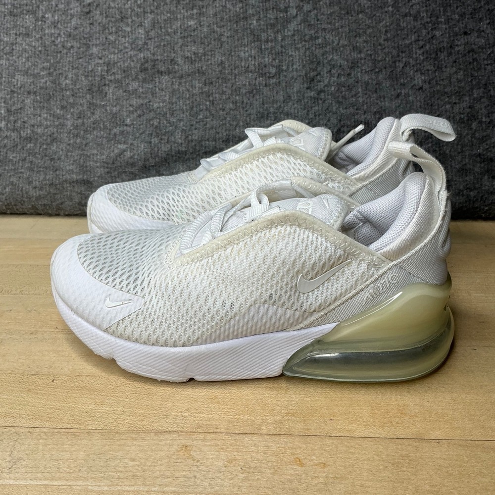Nike Air Max 270 White Youth Size 12.5c A02372-103