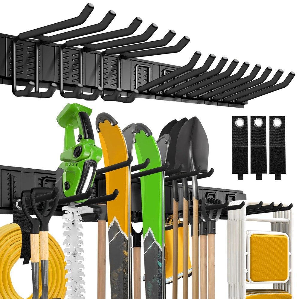 Garage Wall Organizer,15Pack Carries 675 lbs,Garden Tool Organizer 48in With ...