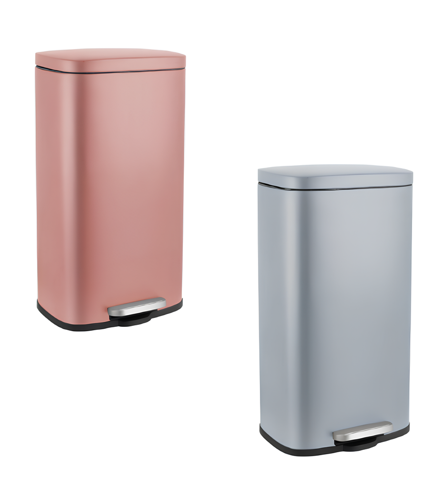 13.2 Gallon Stainless Steel Kitchen Trash Can Garbage Can Step On Trash Bin