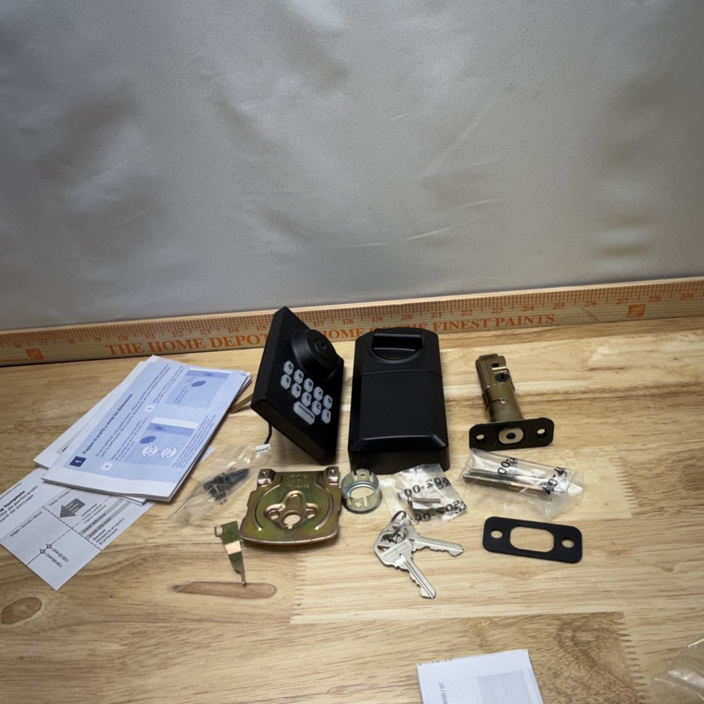 Kwikset Powerbolt 250 Matte Black Smart Lock Deadbolt with Keypad C2