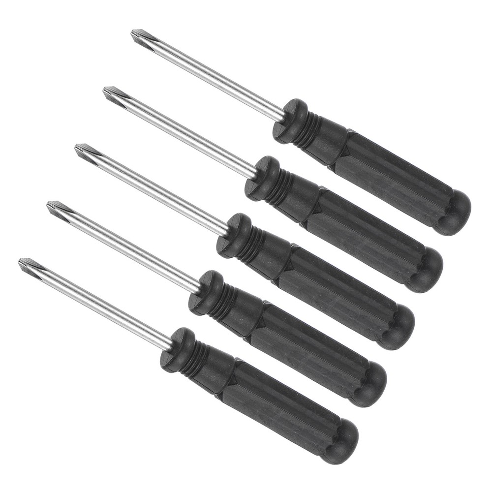 5pcs 4.0mm Phillips Screwdriver Set with Black Handle 108mm