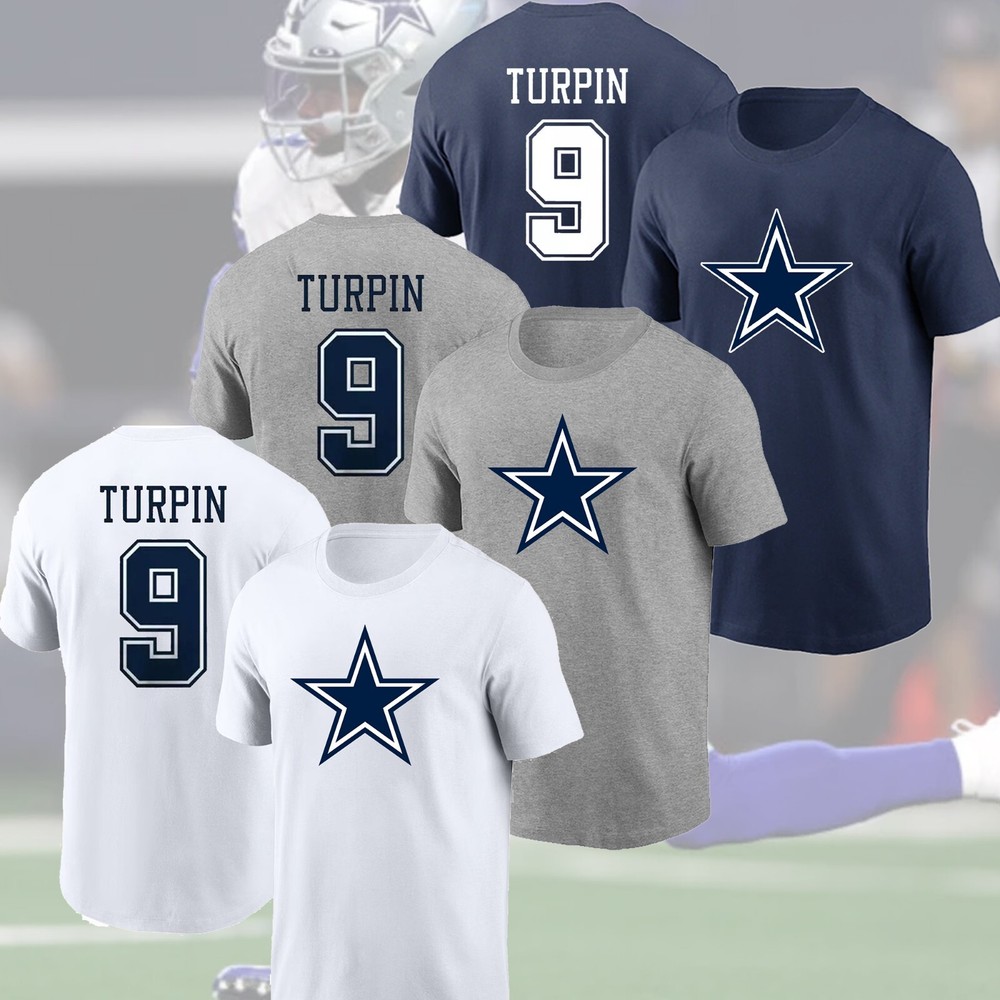 SALE! KaVontae Turpin #9 Dallas Cowboys Name & Number Player, Turpin #9 Cowboys