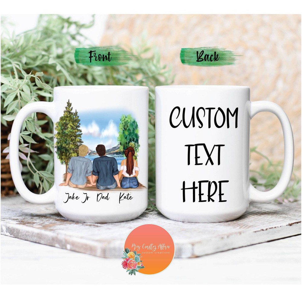 Personalized Dad Daughter Mug Personalized Gifts For Dad Custom Dad Mug Dad