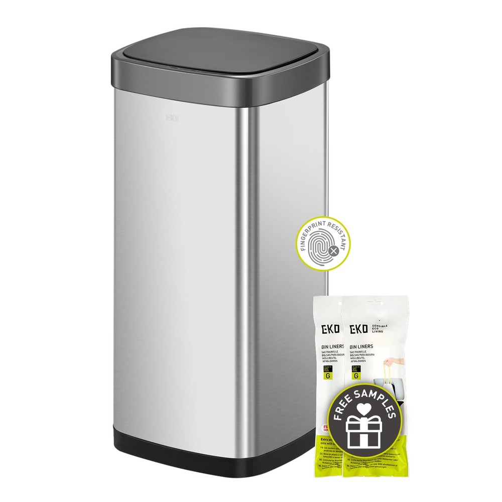 EcoSmart Tall and Large Kitchen Trash Can, 80L/21.1G High Capacity, Touchless...