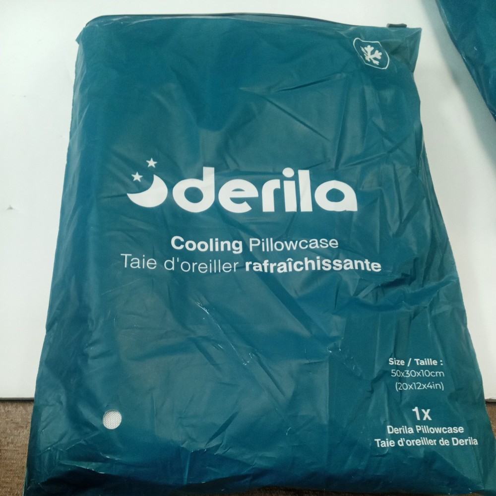 Derila® Cooling Pillowcase. Optimal Temp Control for Perfect Sleep 50x30x10 cm