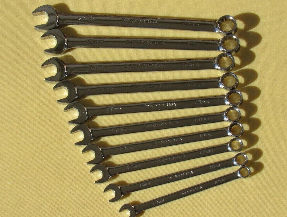 Snap-on 10pc Metric Flank Drive Plus Combination Wrench Set SOEXM710 2