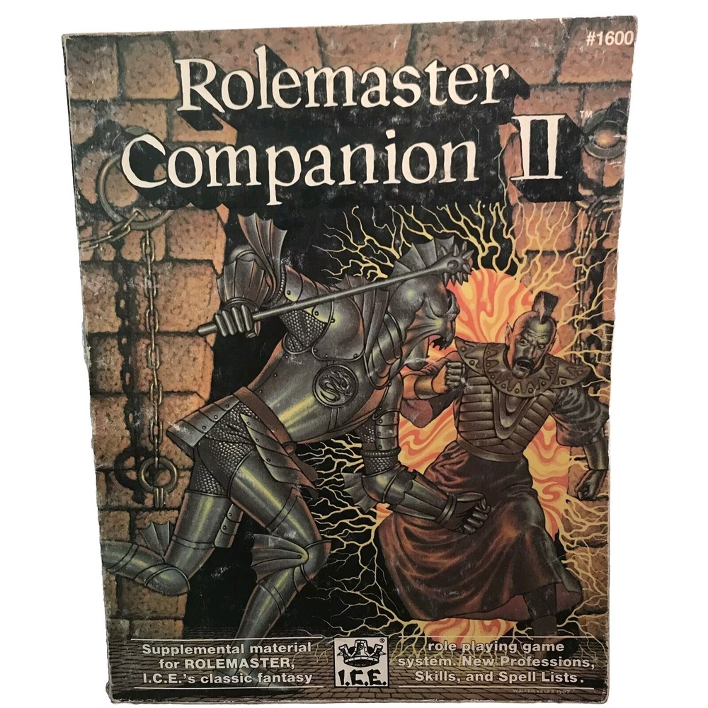 ICE #1600 Rolemaster Companion II Role Playing Game Book Softcover RPG