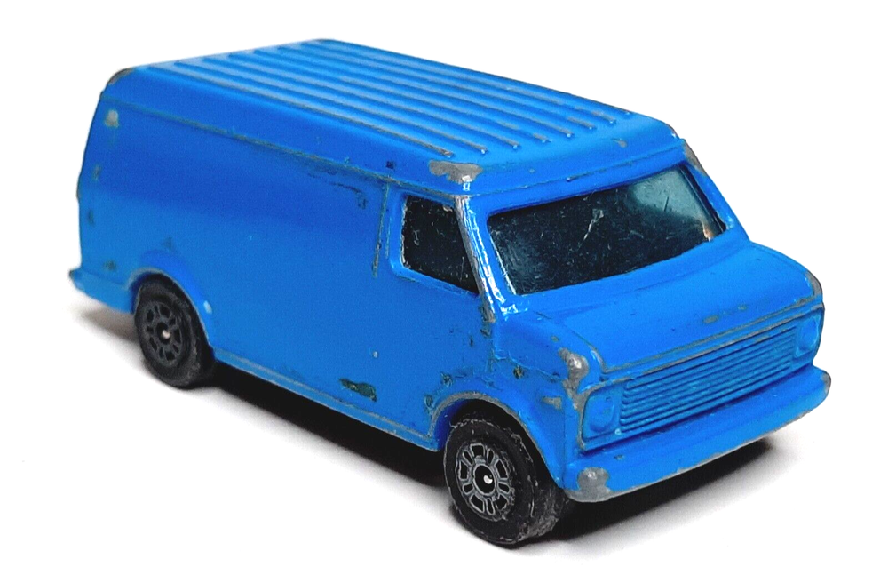 1978 Corgi Juniors U.S. Chevrolet Van Blue Vintage Diecast Model Toy 1/64 Scale
