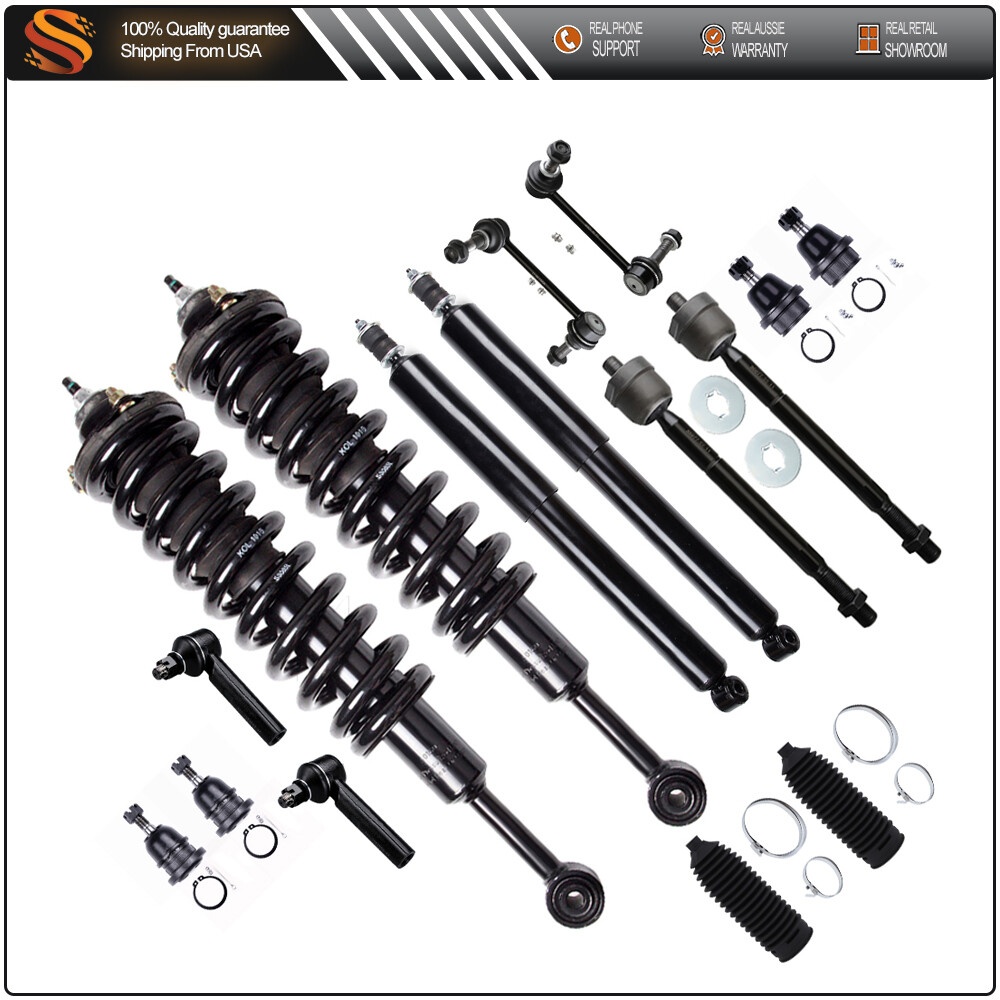 05-15 Toyota Tacoma Front & Rear Struts Shocks with Springs & Tie Rod Ball Joints  
