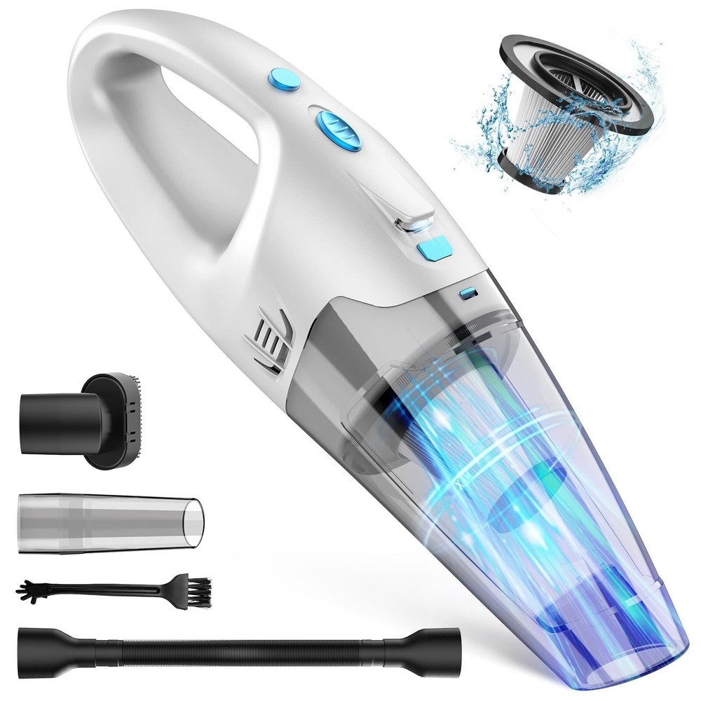 Cordless Handheld Vacuum Cleaner for Cars and Home Portable Dust Buster Rechargeable