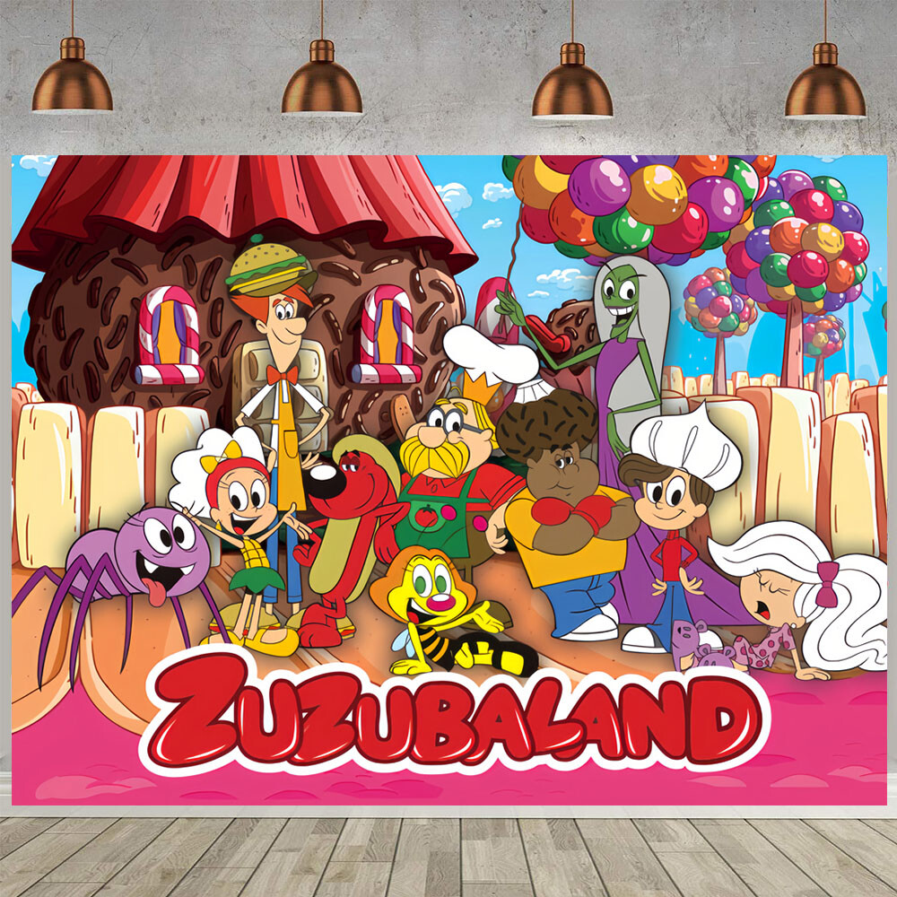 Zuzubalandia Party Decorations Backdrop Banner Background Birthday Gift