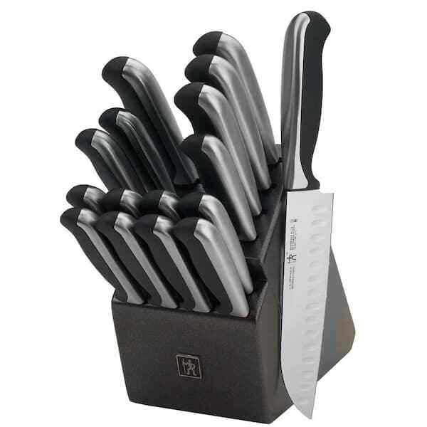 17 Piece Stainless Steel Knief Block Set High Quality Home Kitchen Cookware