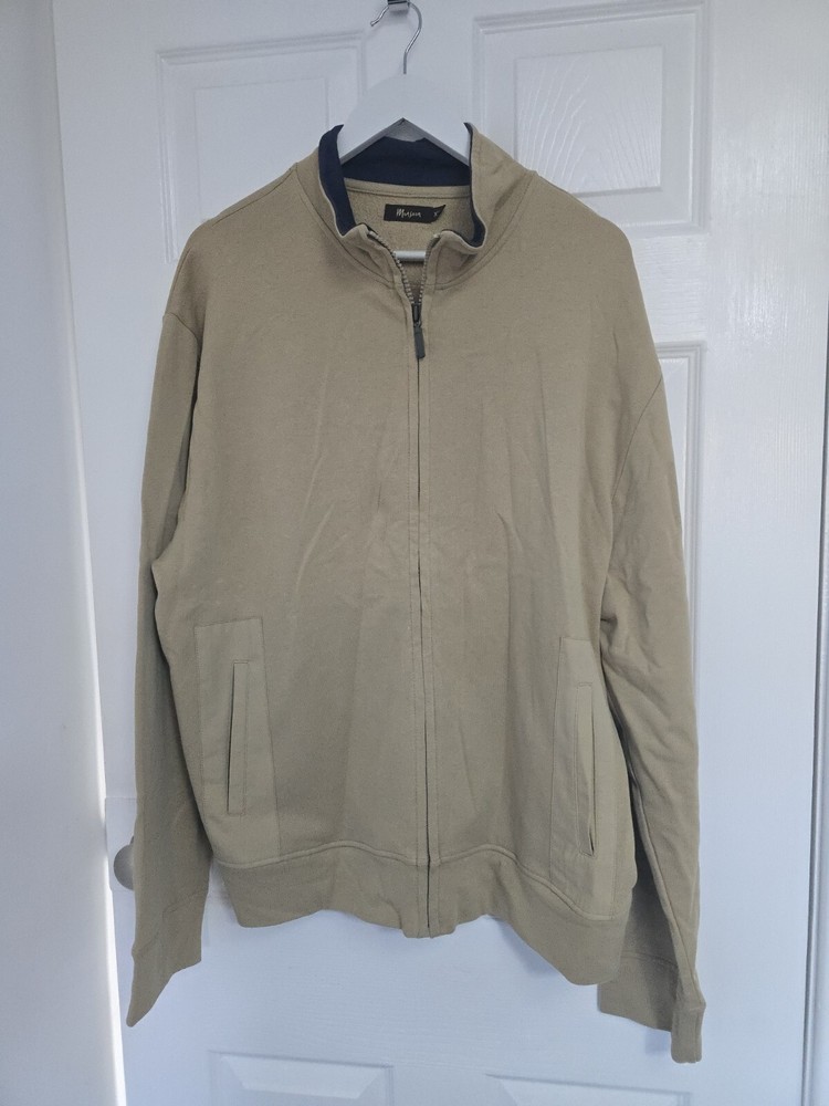 Chaqueta Monsoon marrón con cremallera XL para mujer