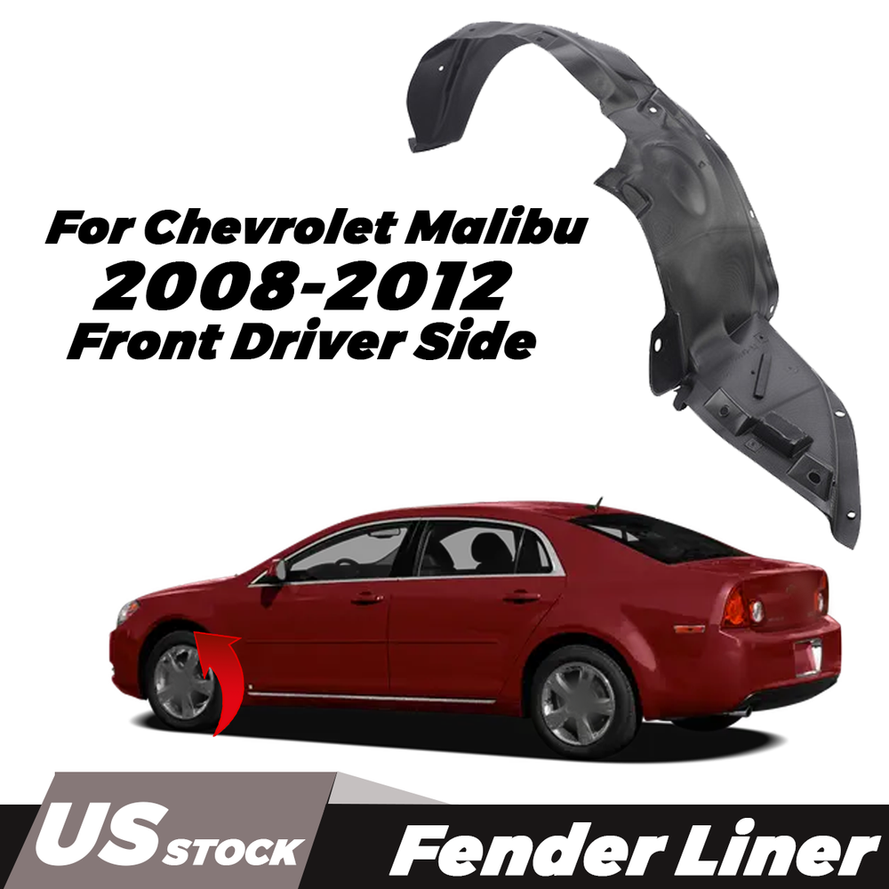 2008-12 Chevrolet Malibu Front Left Driver Side Fender Liner OEM Fit  
