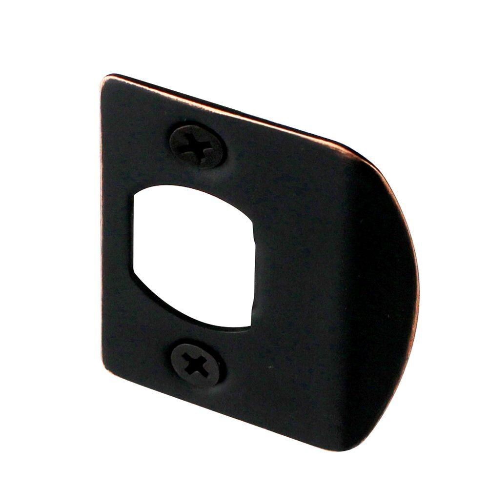 2PK Defiant Aged Bronze Security Lockset with Door Latch Strike 70272