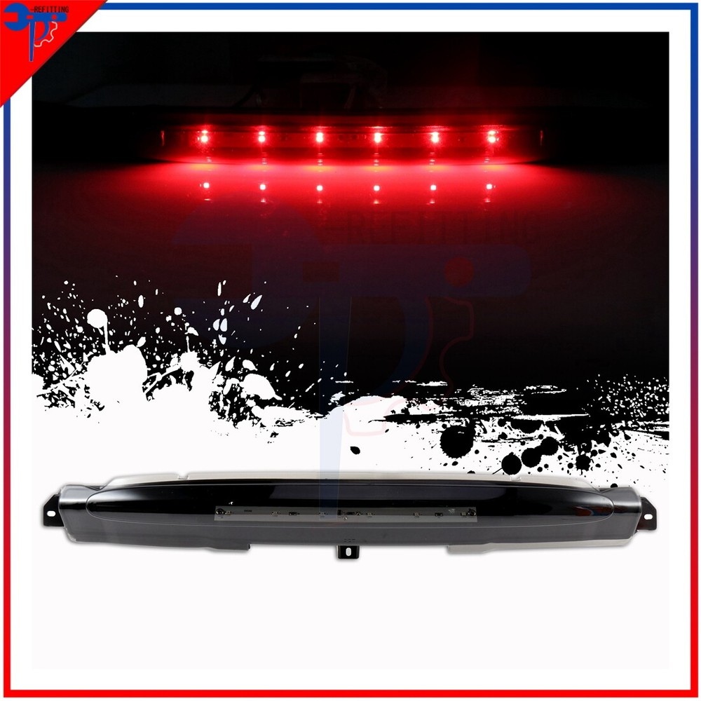 For 02-12 Chevrolet Avalanche Pickup Black Third Brake Light CHMSL Lamp Smoke