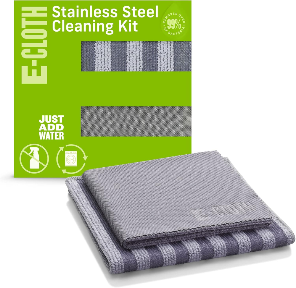 Stainless Steel Cleaning Cloth Kit Microfiber Polish Wipes for Appliances