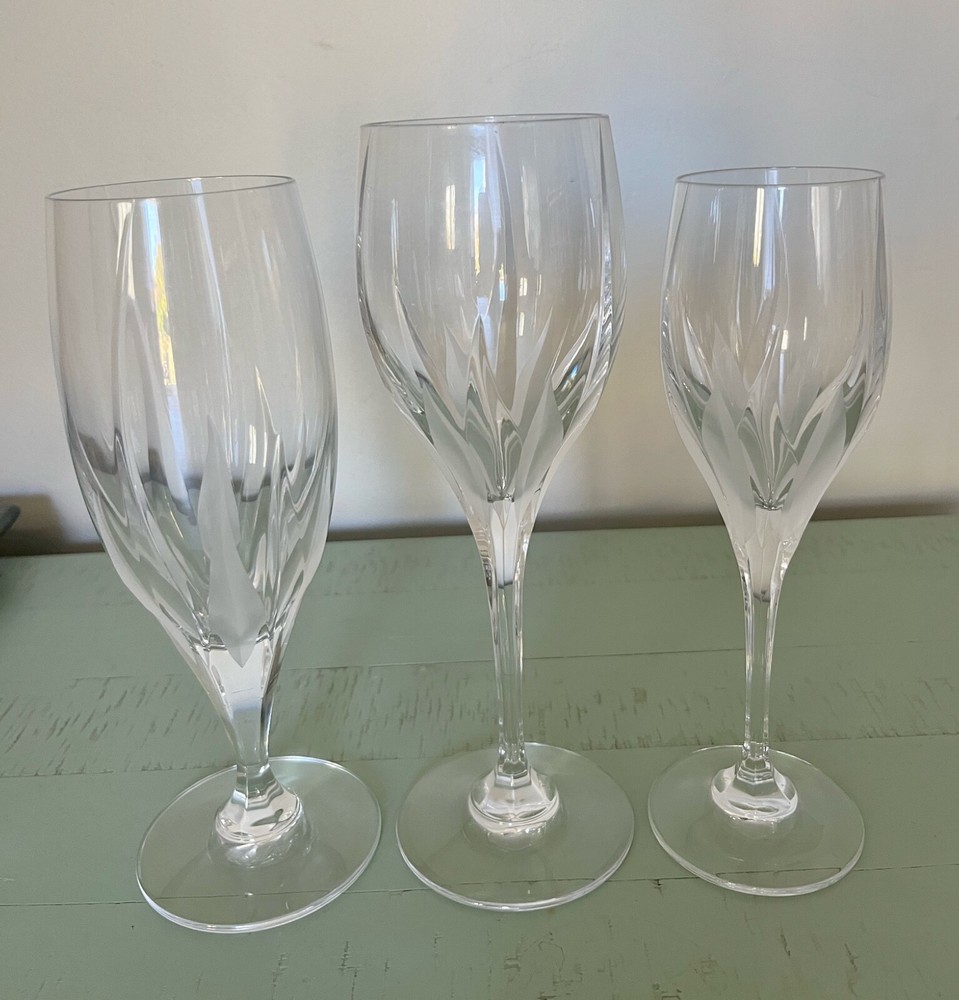 MIKASA FLAME D'AMORE Crystal Wine Water Iced Tea Glass CHOICE Multiple Available