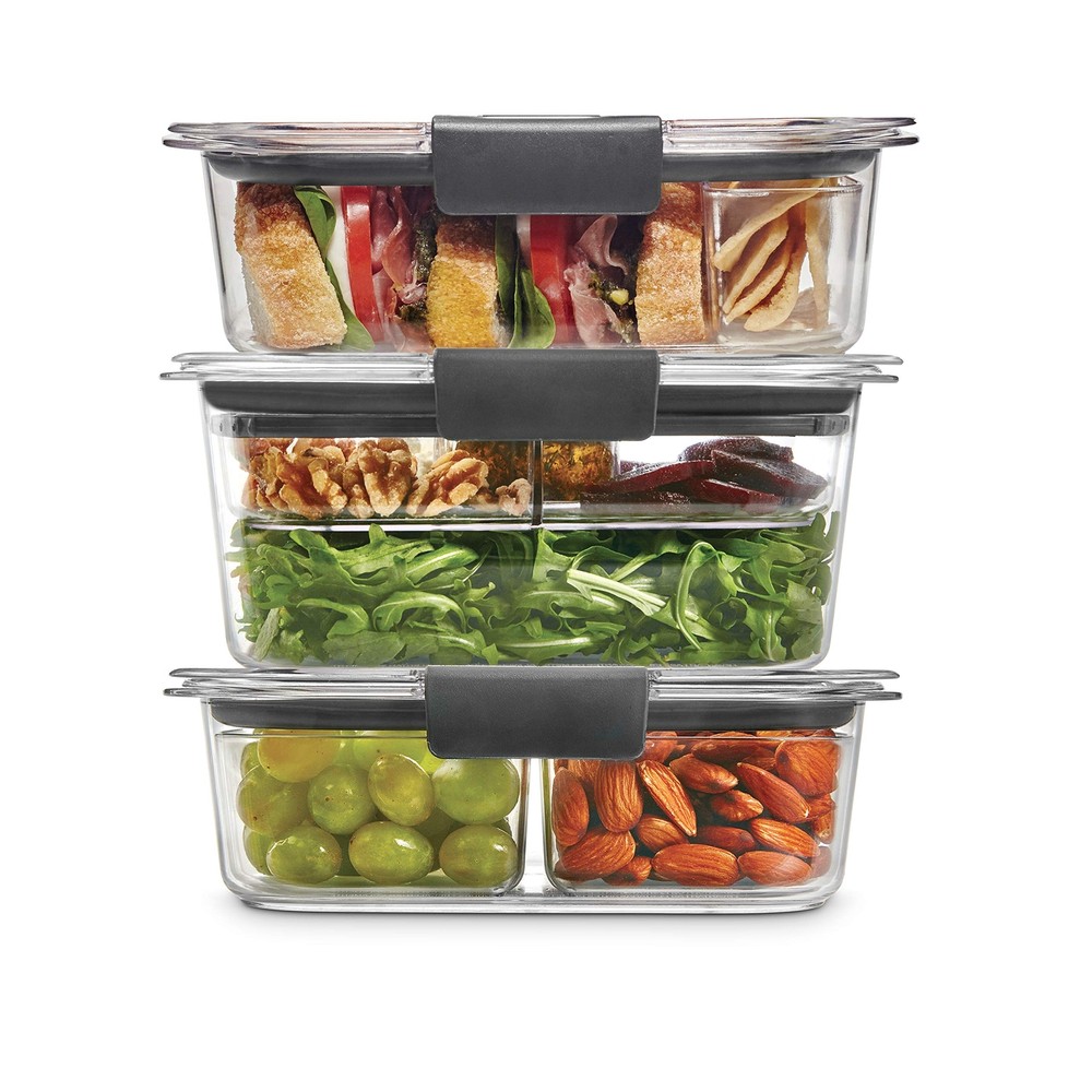 Rubbermaid Brilliance 12-Piece Leak-Proof Food Storage Containers with Lids