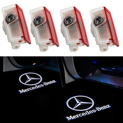 4LED Door Courtesy Light Ghost Shadow Laser Projector For Mercedes-Benz AMG Logo